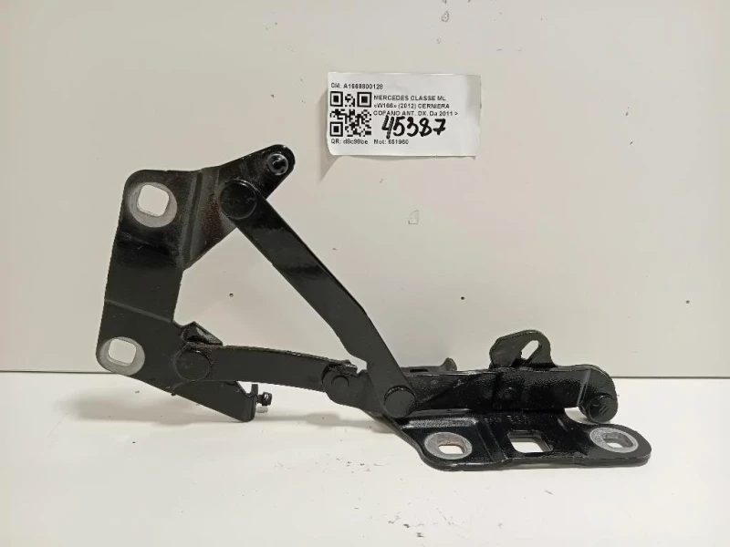 Cerniera Cofano ANT DX A1668800128 Mercedes Classe GLE W166 2015