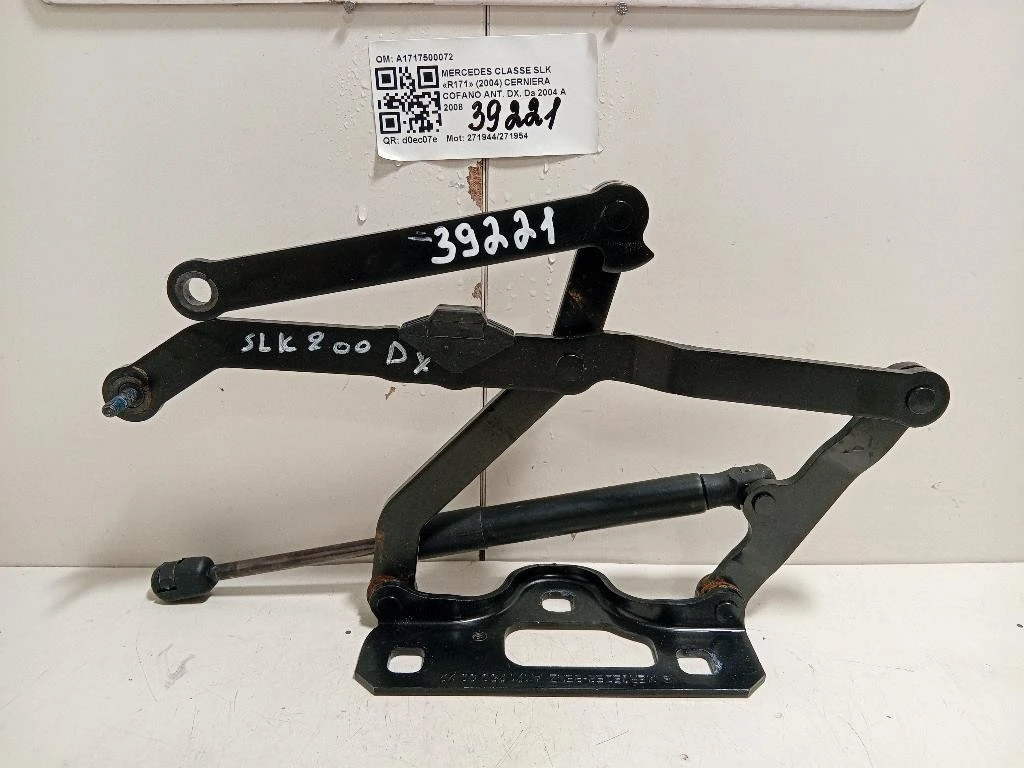 Cerniera Cofano ANT DX A1717500072 Mercedes Classe SLK R171 2004