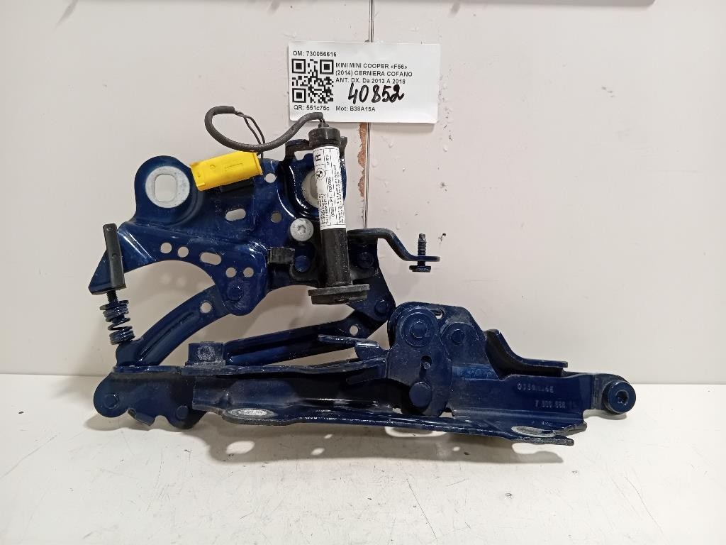 Cerniera Cofano ANT DX 730056616 Mini MINI Cooper F56 2014