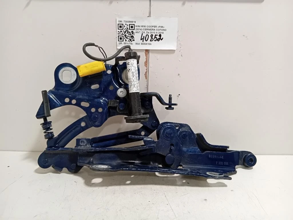 Cerniera Cofano ANT DX 730056616 Mini MINI Cooper F56 2014