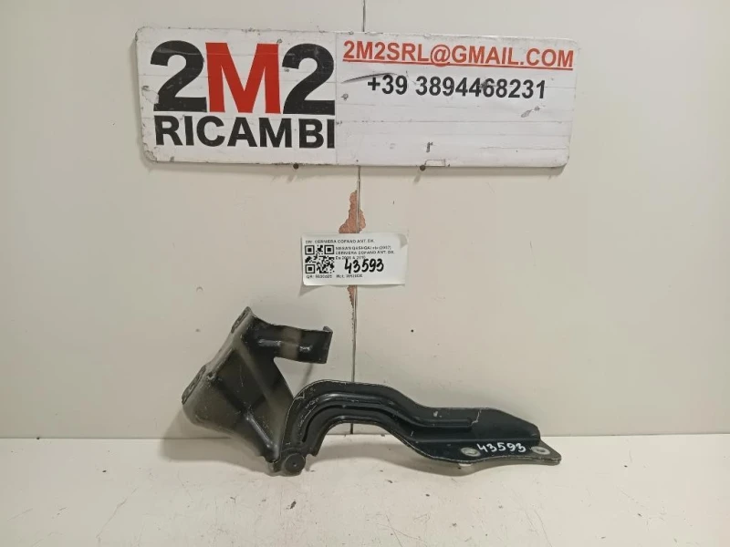 Cerniera Cofano ANT DX CERNIERA COFANO ANT DX Nissan Qashqai I 2007