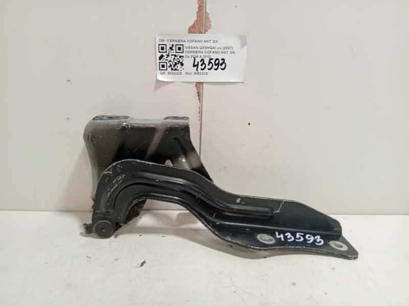 Cerniera Cofano ANT DX CERNIERA COFANO ANT DX Nissan Qashqai I 2007