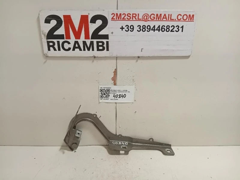 Cerniera Cofano ANT DX 9678398480 Peugeot 2008 I 2016