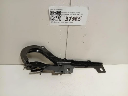 Cerniera Cofano ANT DX 9678398480 Peugeot 2008 I 2016