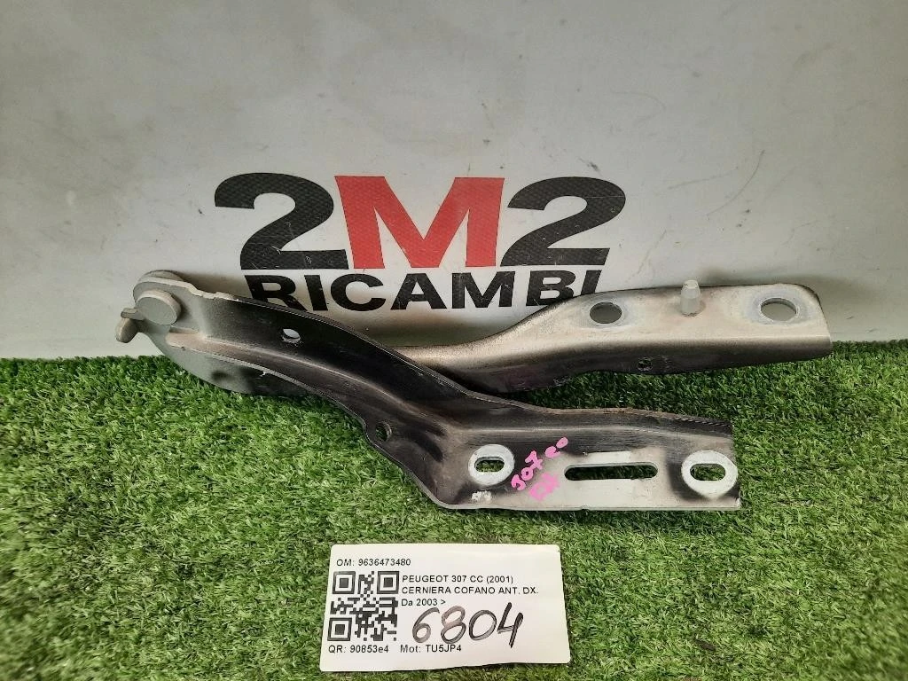 Cerniera Cofano ANT DX 9636473480 Peugeot 307 CC 2001