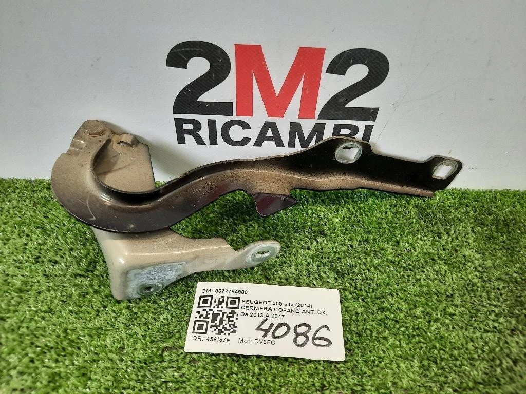 Cerniera Cofano ANT DX 9677784980 Peugeot 308 II 2014
