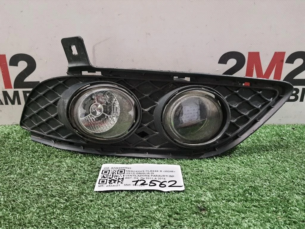 Griglia DI Ventilazione Paraurti INF ANT DX A2468850522 ANT DX Mercedes Classe B W246 2012