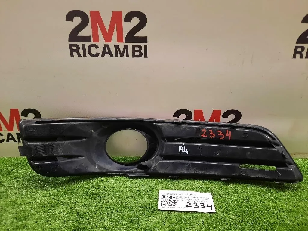 Griglia DI Ventilazione Paraurti INF ANT SX 8P0807681F9B9 Audi A3 8P1 2008