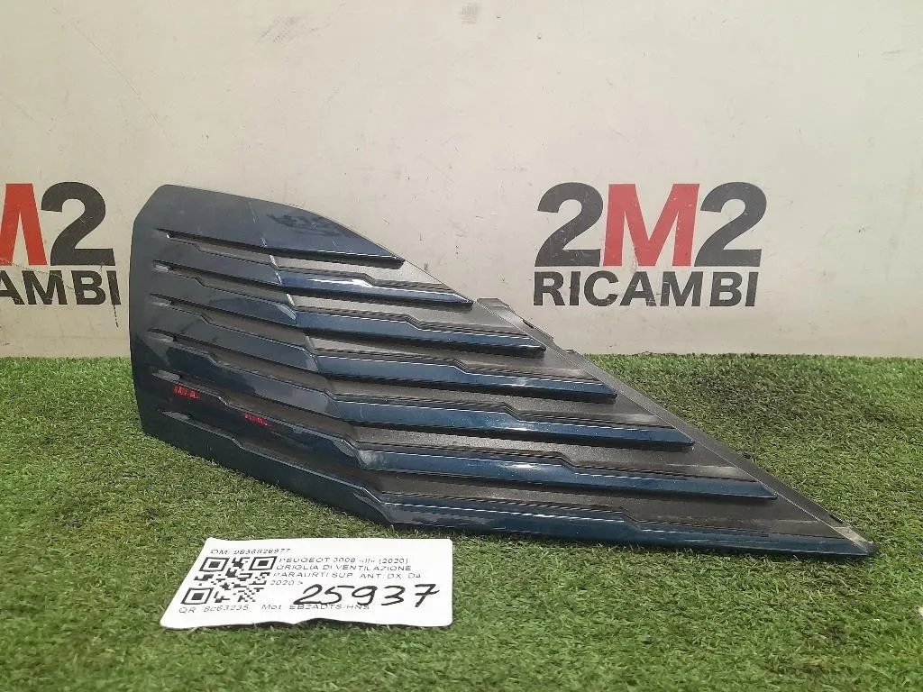 Griglia DI Ventilazione Paraurti SUP ANT DX 9836826877 Peugeot 3008 II 2020