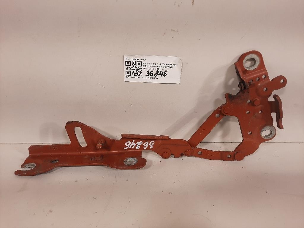 Cerniera Cofano ANT SX 139896 10 SX Bmw Serie 1 F20 Berlina 2012