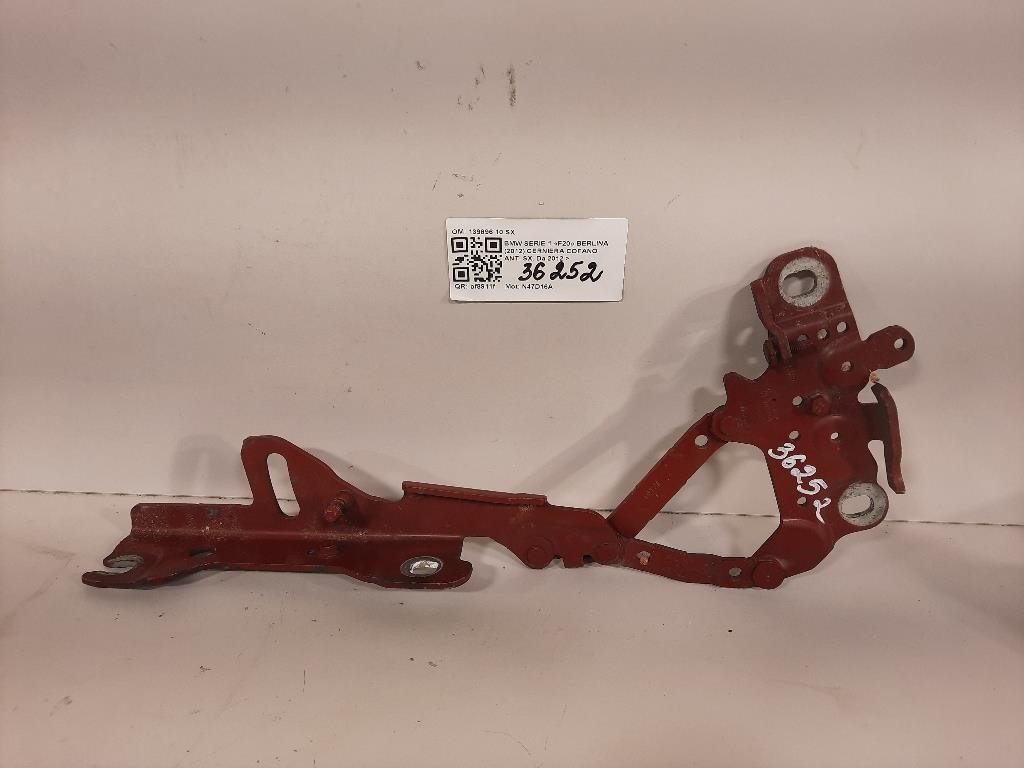 Cerniera Cofano ANT SX 139896 10 SX Bmw Serie 1 F20 Berlina 2012