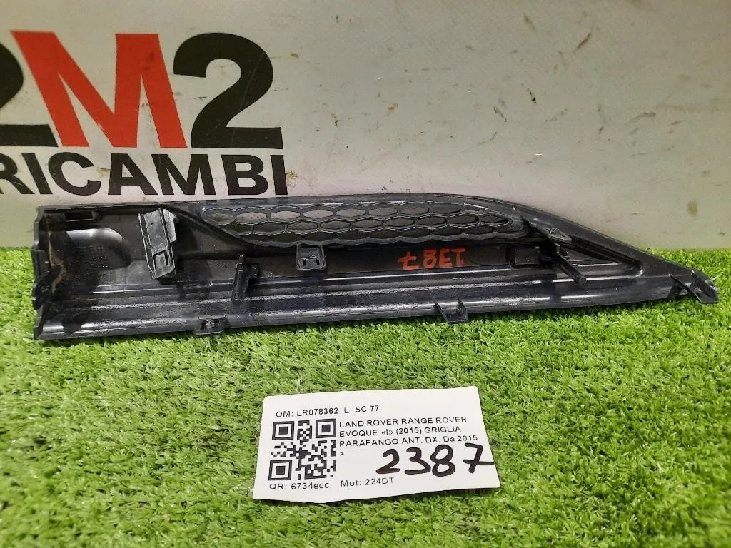 Griglia Parafango ANT DX LR078362 Land Rover Range Rover Evoque I 2015