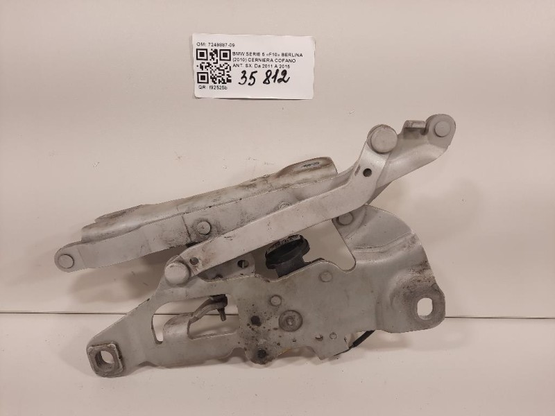 Cerniera Cofano ANT SX 7249887-09 Bmw Serie 5 F10 Berlina 2010