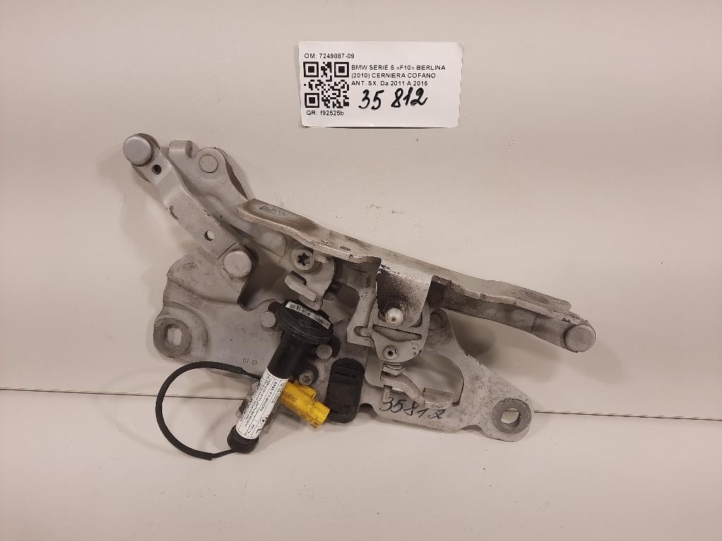 Cerniera Cofano ANT SX 7249887-09 Bmw Serie 5 F10 Berlina 2010