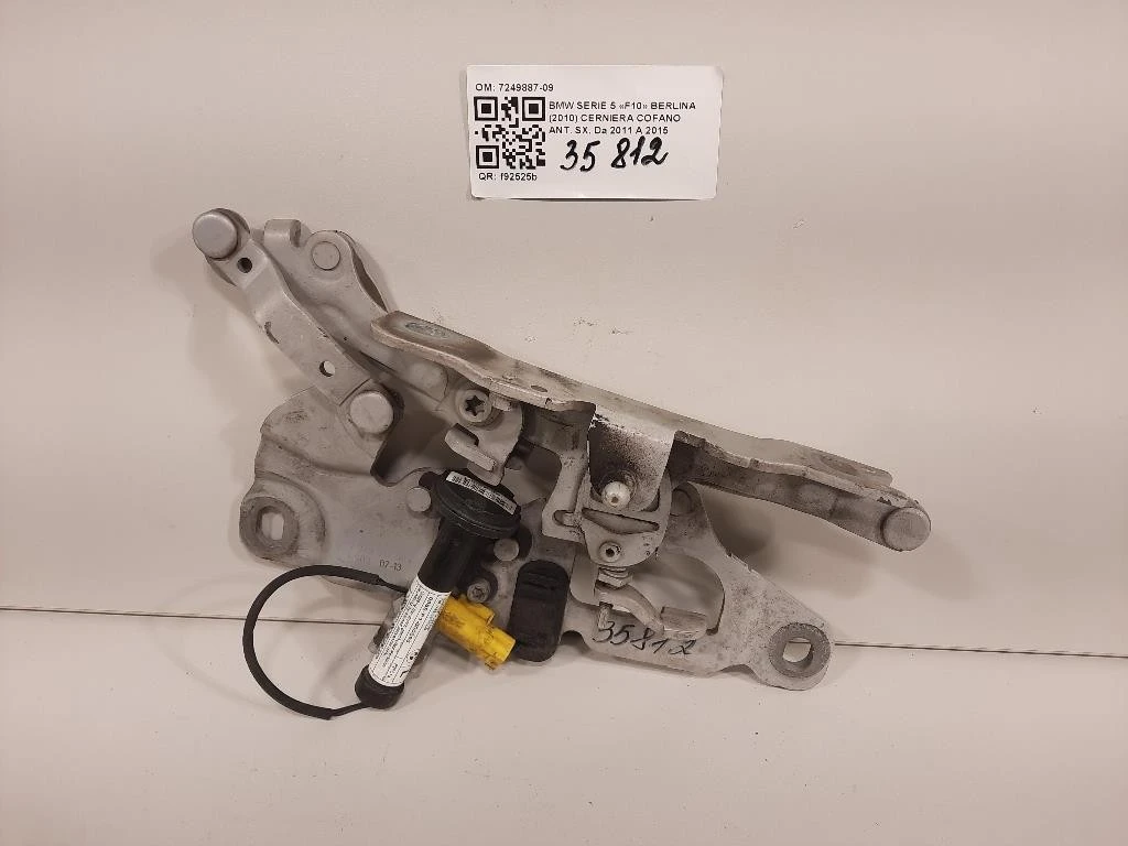 Cerniera Cofano ANT SX 7249887-09 Bmw Serie 5 F10 Berlina 2010