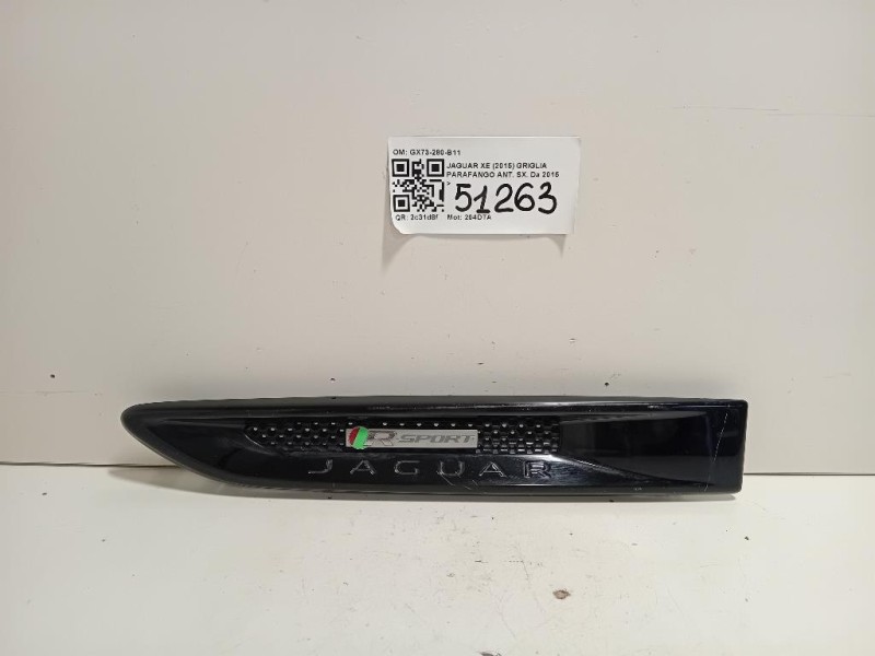 Griglia Parafango ANT SX GX73-280-B11 Jaguar XE 2015