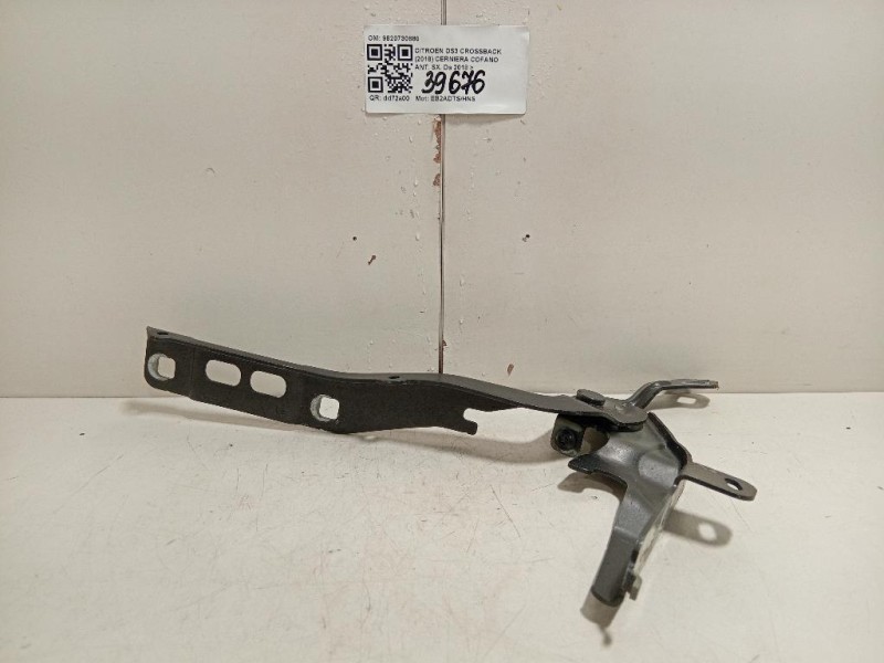 Cerniera Cofano ANT SX 9820730880 Citroen DS3 Crossback 2018