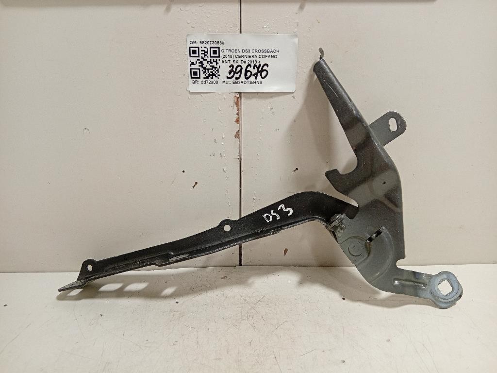Cerniera Cofano ANT SX 9820730880 Citroen DS3 Crossback 2018
