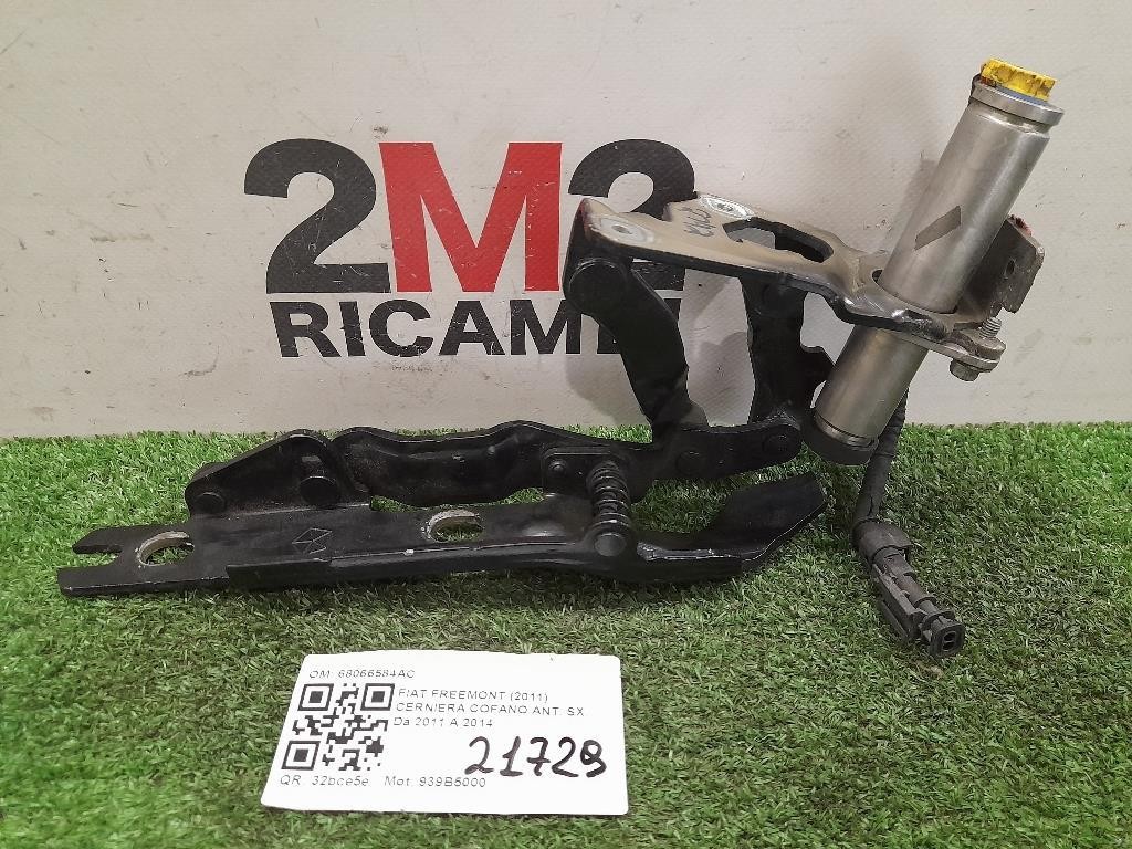 Cerniera Cofano ANT SX 68066584AC Fiat Freemont 2011