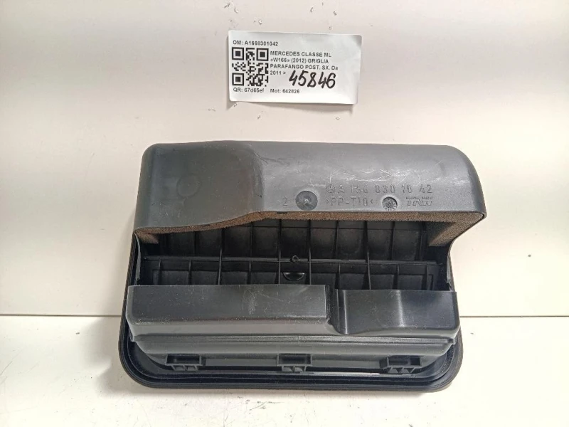 Griglia Parafango POST SX A1668301042 Mercedes Classe ML W166 2012