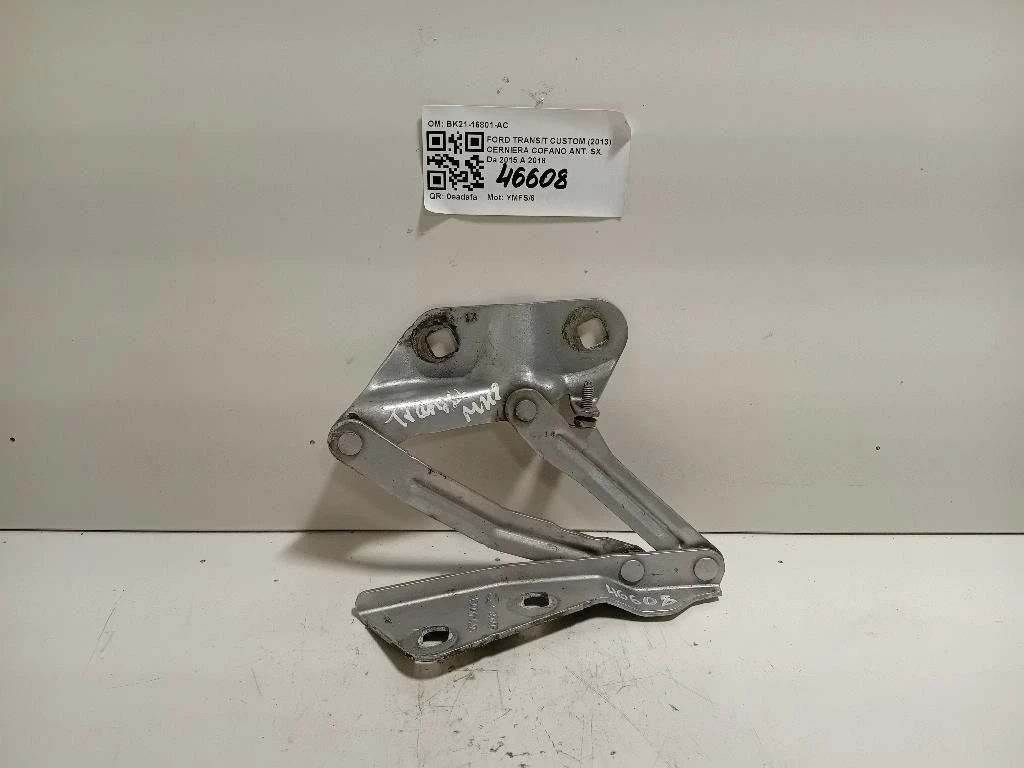 Cerniera Cofano ANT SX BK21-16801-AC Ford Transit Custom I 2013