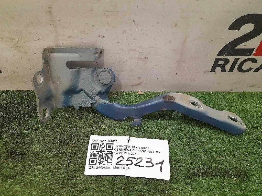 Cerniera Cofano ANT SX 791100X000 Hyundai I10 I 2008