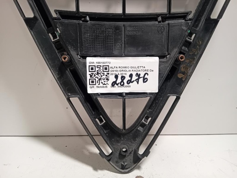 Griglia Radiatore CALANDRA GRIGLIA MASCHERINA ANTERIORE 155102772 Alfa Romeo Giulietta 2010