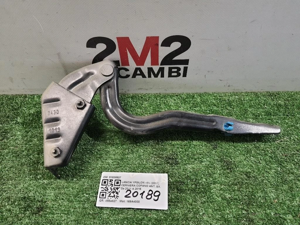 Cerniera Cofano ANT SX 51835537 Lancia Ypsilon III 2011
