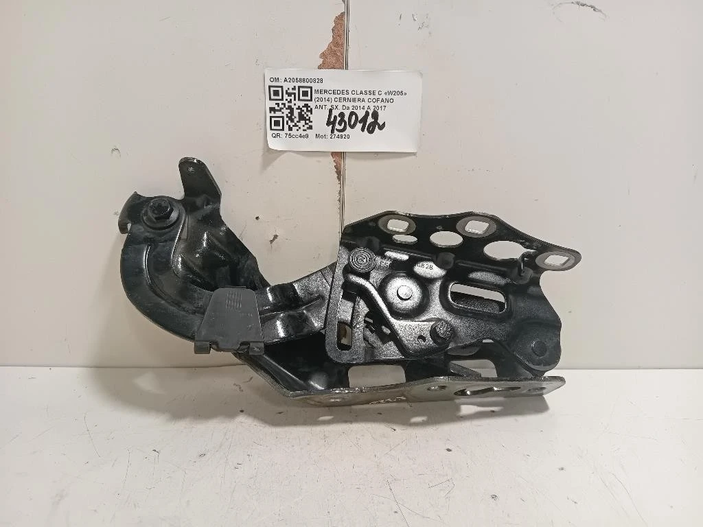 Cerniera Cofano ANT SX A2058800828 Mercedes Classe C W205 2014