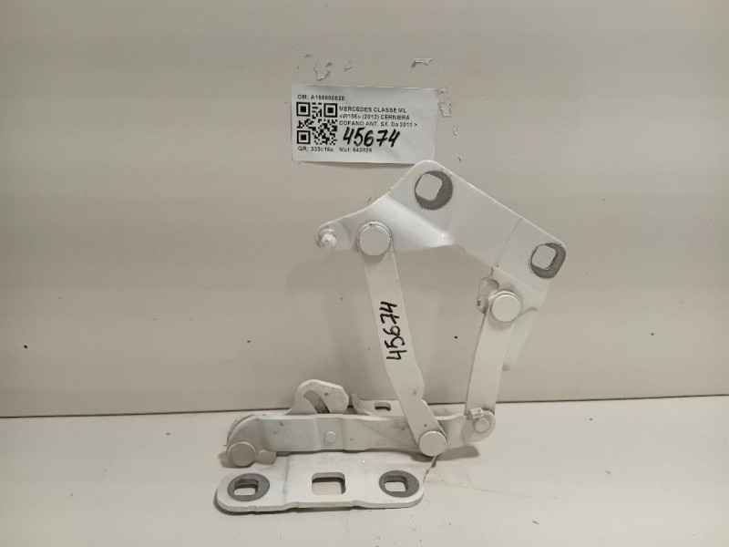 Cerniera Cofano ANT SX A1668800028 Mercedes Classe ML W166 2012
