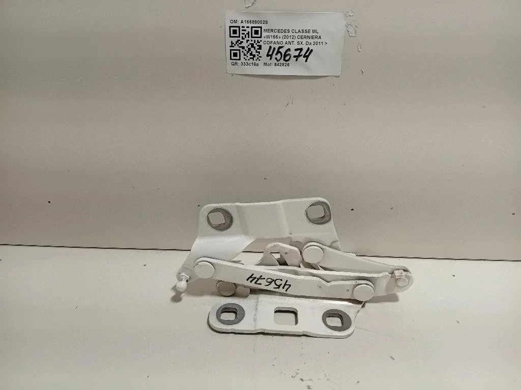 Cerniera Cofano ANT SX A1668800028 Mercedes Classe ML W166 2012