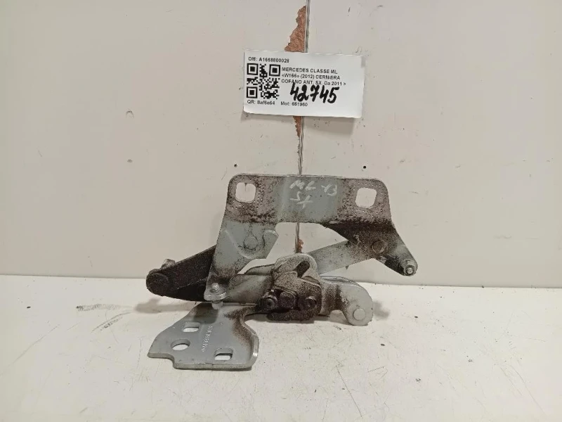 Cerniera Cofano ANT SX A1668800028 Mercedes Classe ML W166 2012