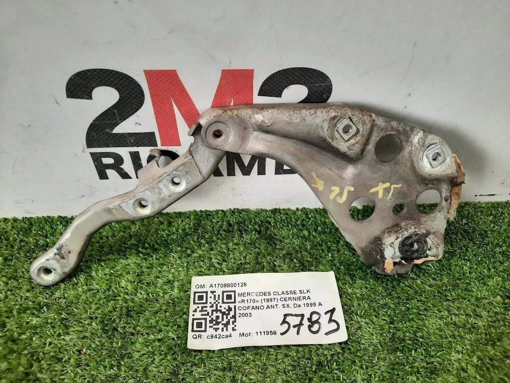 Cerniera Cofano ANT SX A1708800128 Mercedes Classe SLK R170 1997