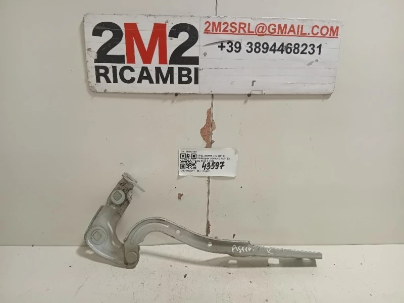 Cerniera Cofano ANT SX 39032149 Opel Astra K 2016