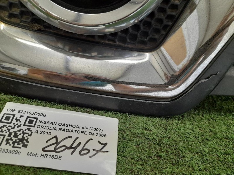 Griglia Radiatore 62310JD00B Nissan Qashqai I 2007