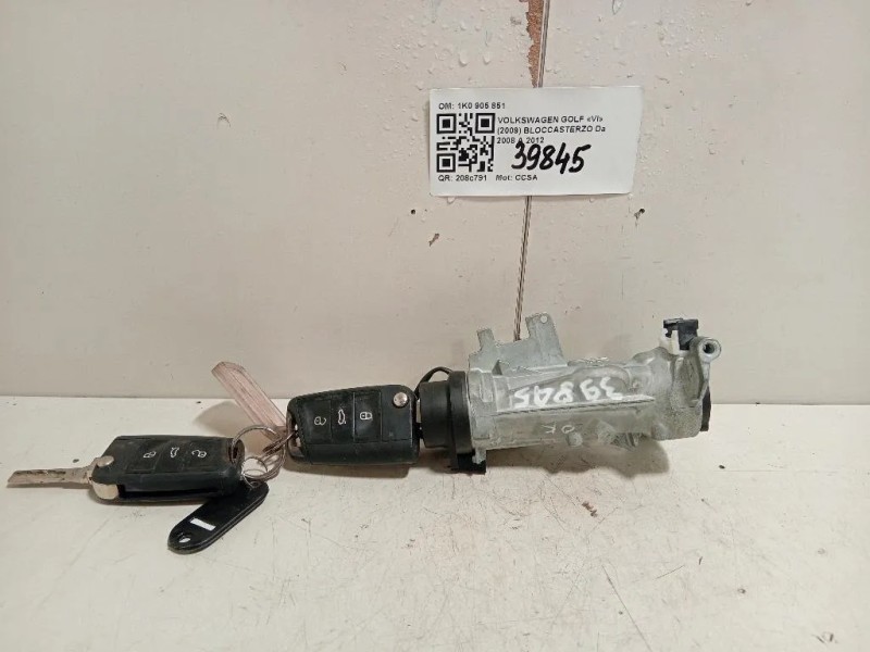 Bloccasterzo 1K0 905 851 Volkswagen GOLF VI 2009