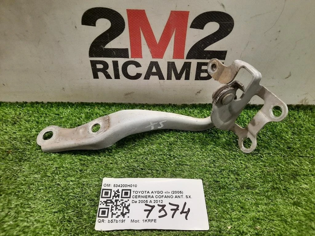 Cerniera Cofano ANT SX 534200H010 Toyota AYGO I 2005