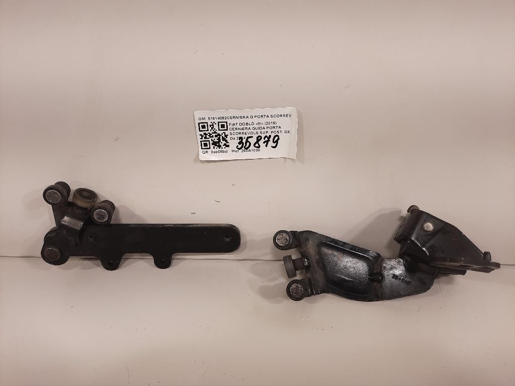 Cerniera Guida Porta Scorrevole SUP POST DX 51814082CERNIERA G PORTA SCORREVOLE POST DX+SX Fiat Doblò III 2015
