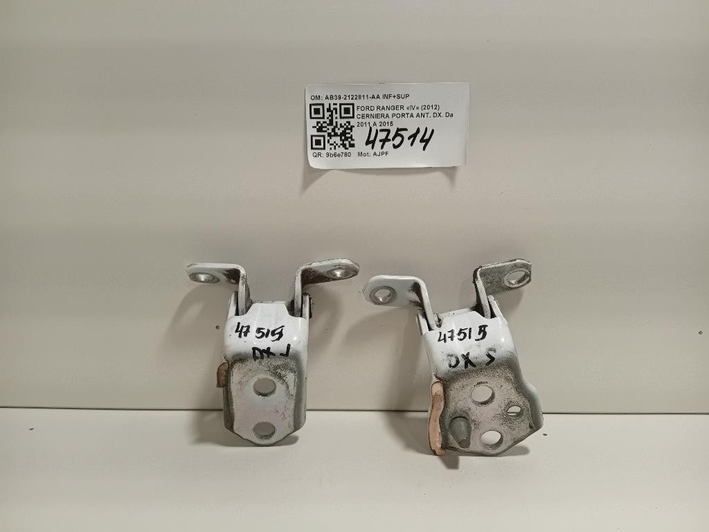 Cerniera Porta ANT DX AB39-2122811-AA INF+SUP Ford Ranger IV 2012
