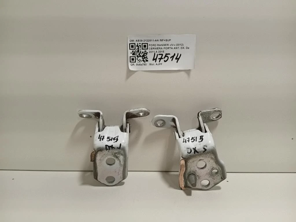 Cerniera Porta ANT DX AB39-2122811-AA INF+SUP Ford Ranger IV 2012