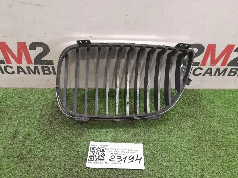 Griglia Radiatore DX 51137128614 Bmw Serie 1 E81 Berlina 2005