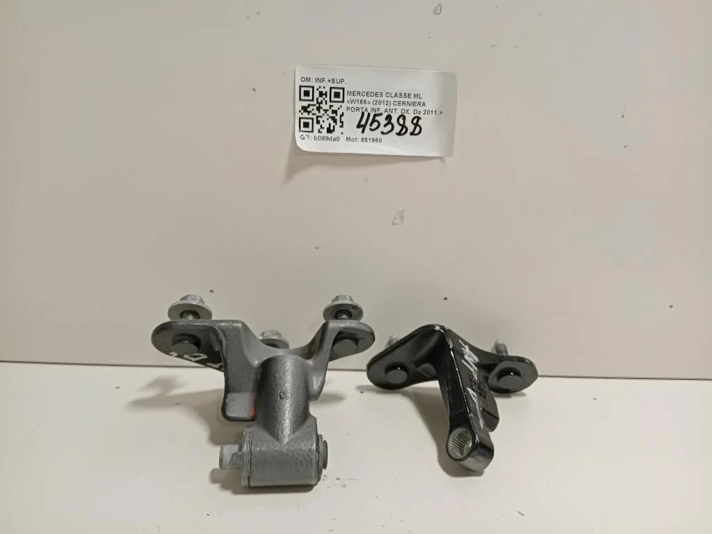 Cerniera Porta INF ANT DX INF+SUP Mercedes Classe GLE W166 2015