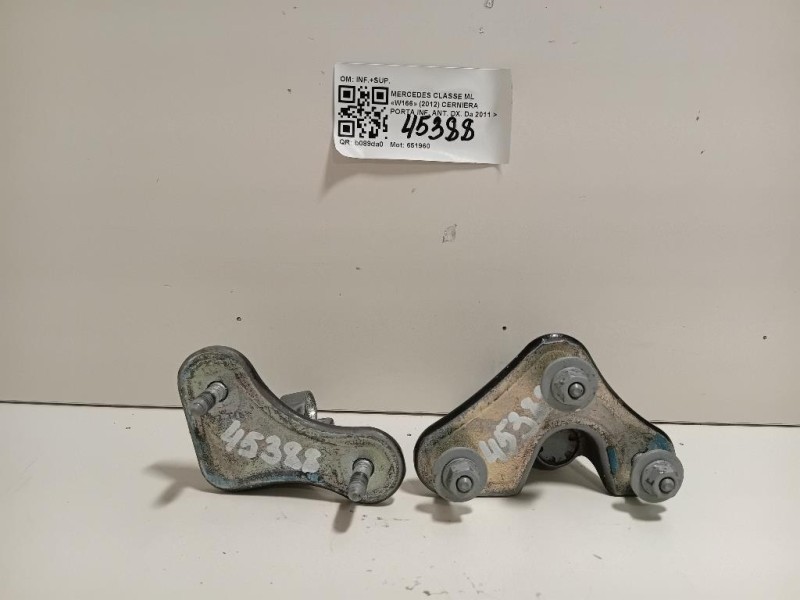 Cerniera Porta INF ANT DX INF+SUP Mercedes Classe GLE W166 2015