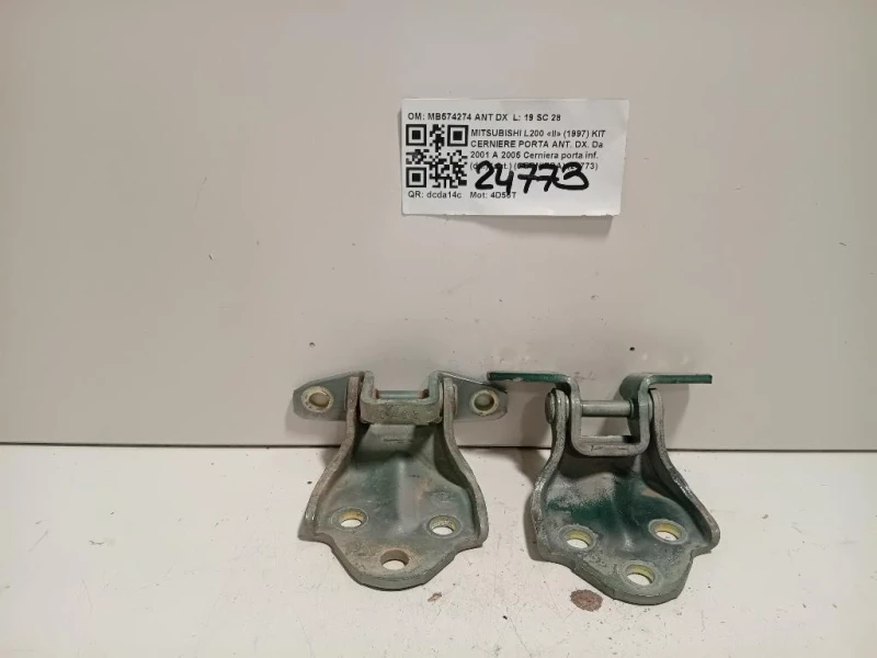 Cerniera Porta INF ANT DX MB574274 ANT DX Mitsubishi L200 II 1997