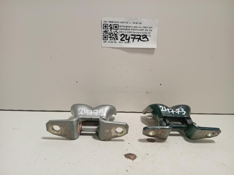 Cerniera Porta INF ANT DX MB574274 ANT DX Mitsubishi L200 II 1997