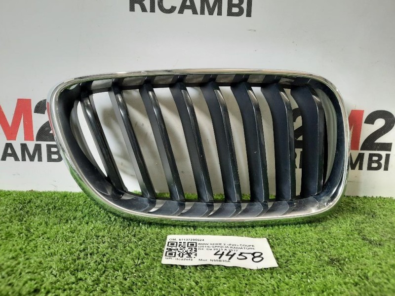 Griglia Radiatore DX 51137295524 Bmw Serie 2 F22 Coupe 2014
