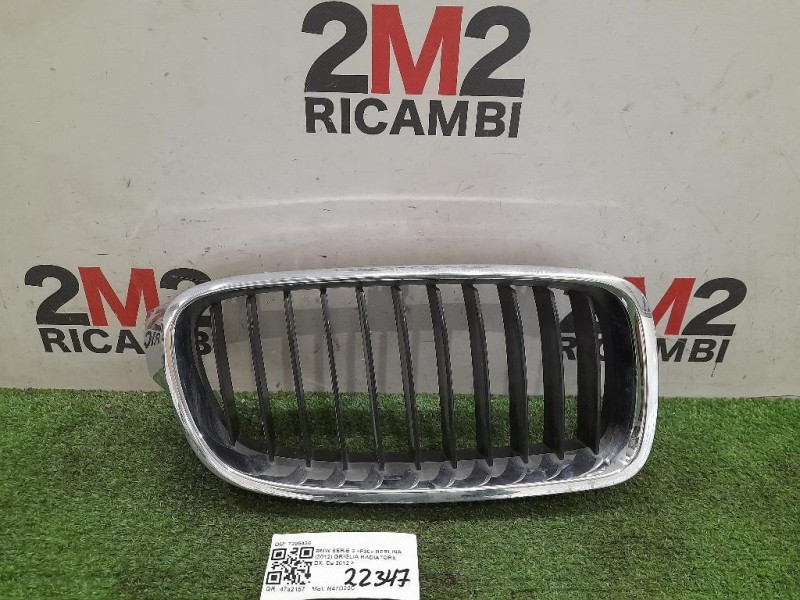Griglia Radiatore DX 7295436 Bmw Serie 3 F30 Berlina 2012