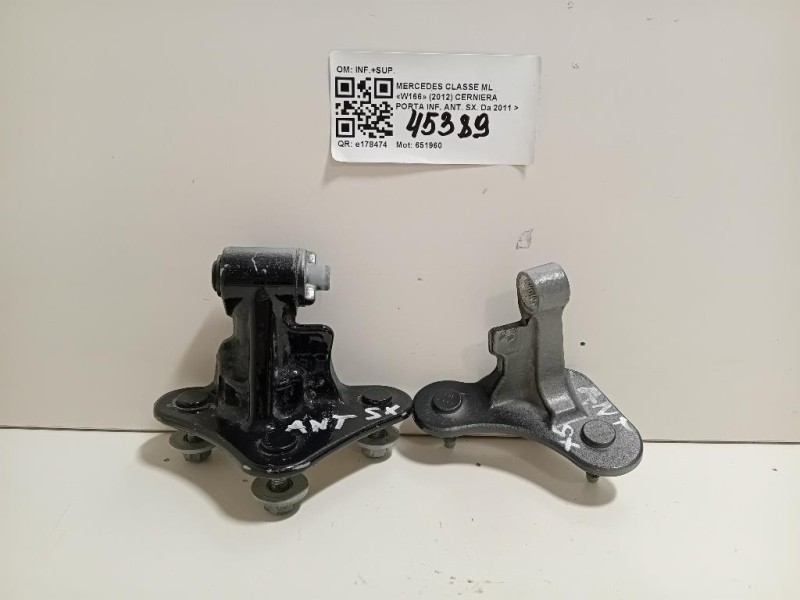 Cerniera Porta INF ANT SX INF+SUP Mercedes Classe GLE W166 2015