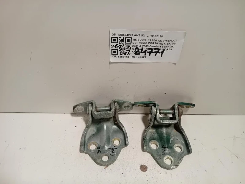 Cerniera Porta INF ANT SX MB574273 ANT SX Mitsubishi L200 II 1997