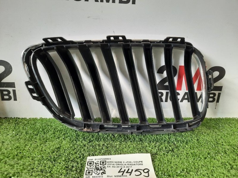 Griglia Radiatore SX 51137295523 Bmw Serie 2 F22 Coupe 2014